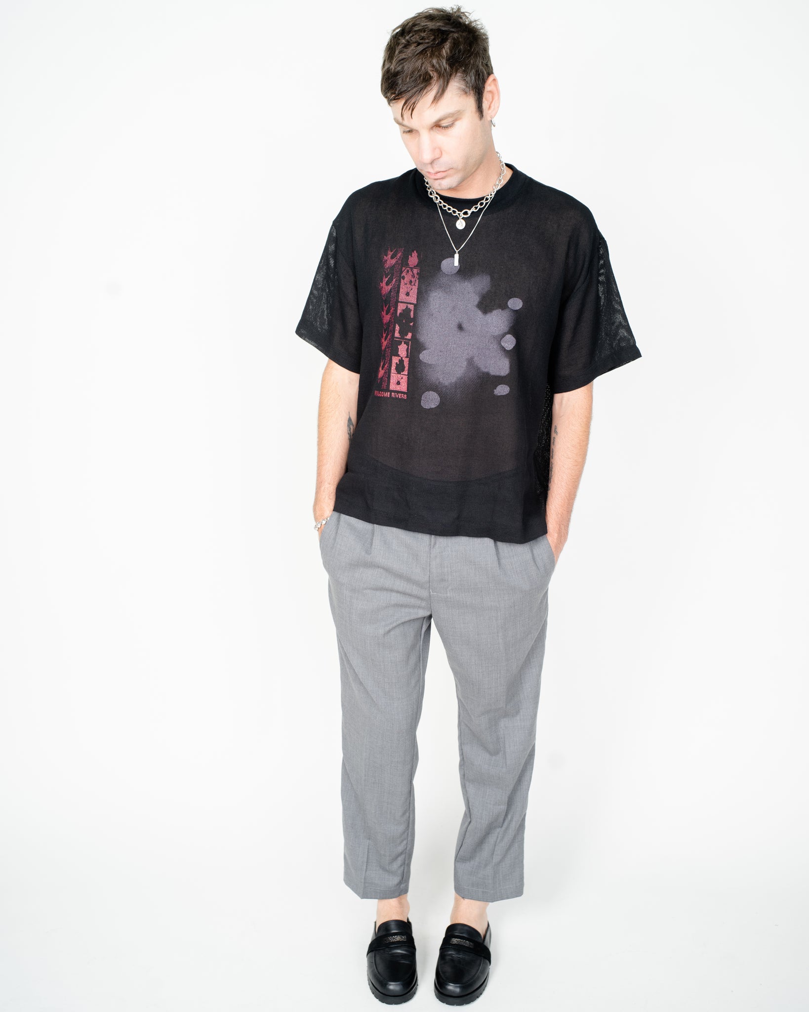 MESH BEACH SHIRT "THRUSH"