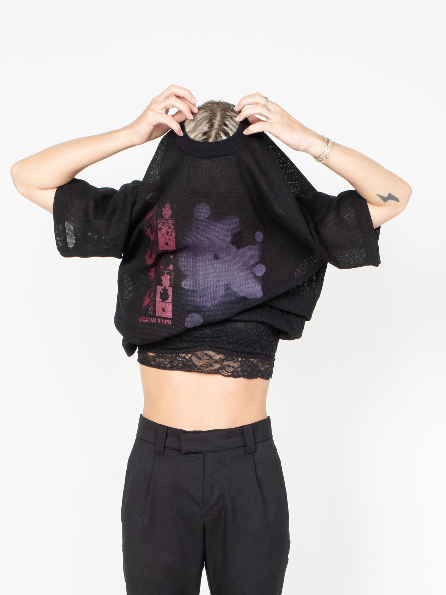 MESH BEACH SHIRT "THRUSH"