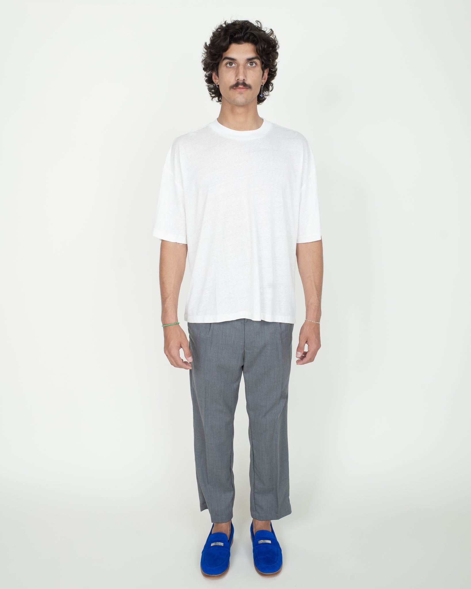 LINEN KNIT SHIRT "CELESTE"