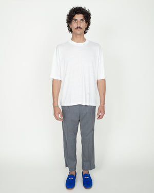 LINEN KNIT SHIRT "CELESTE"