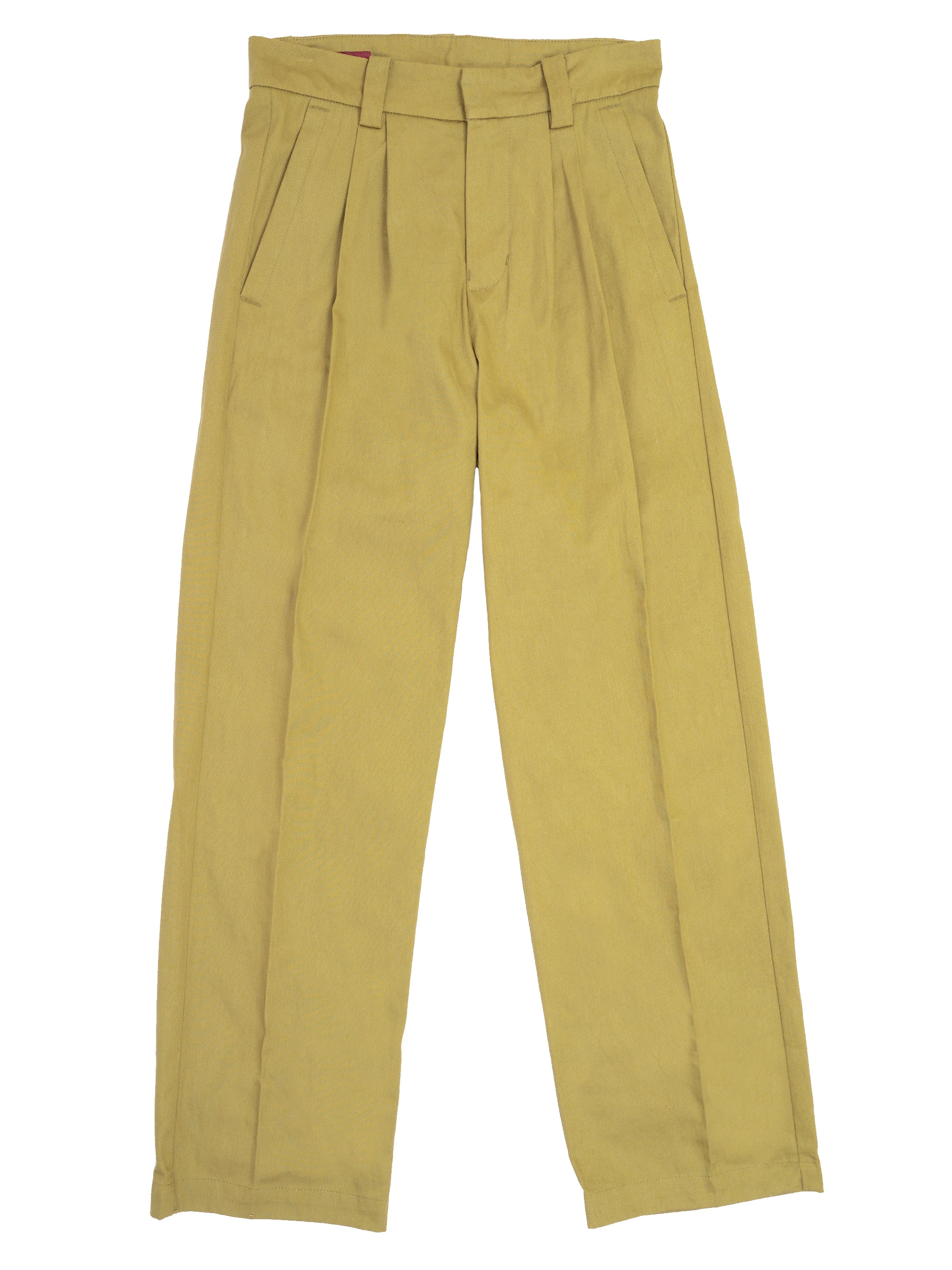 Cotton twill trousers - Khaki green - Men | H&M IN