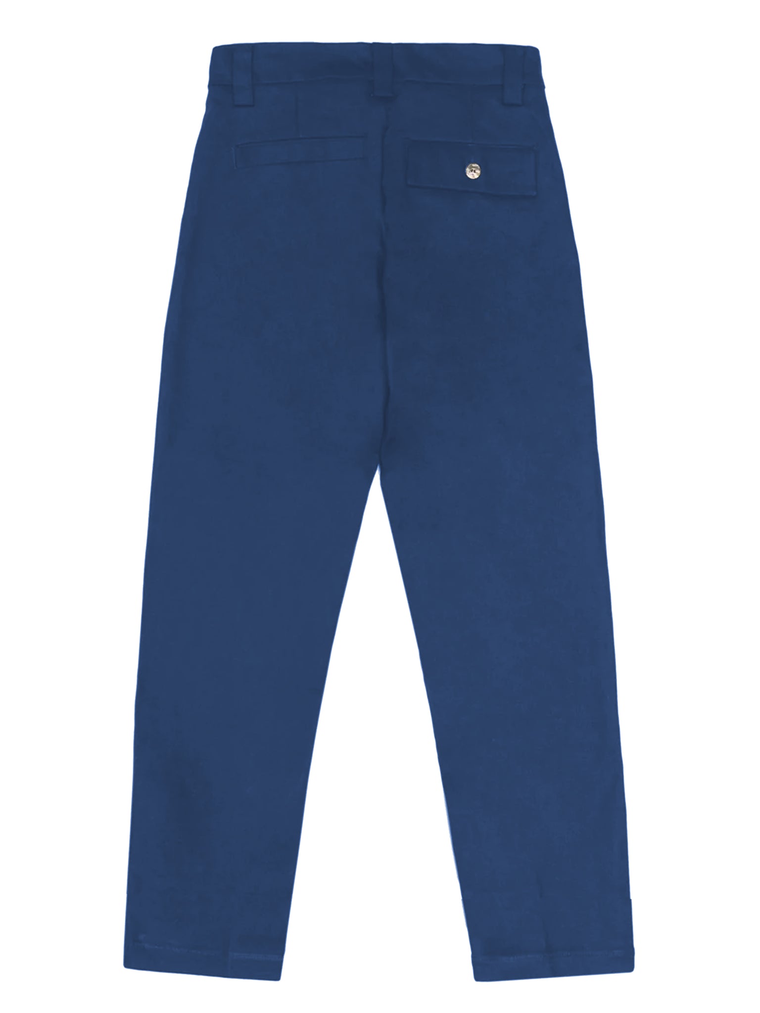 FLAT FRONT TWILL TROUSERS