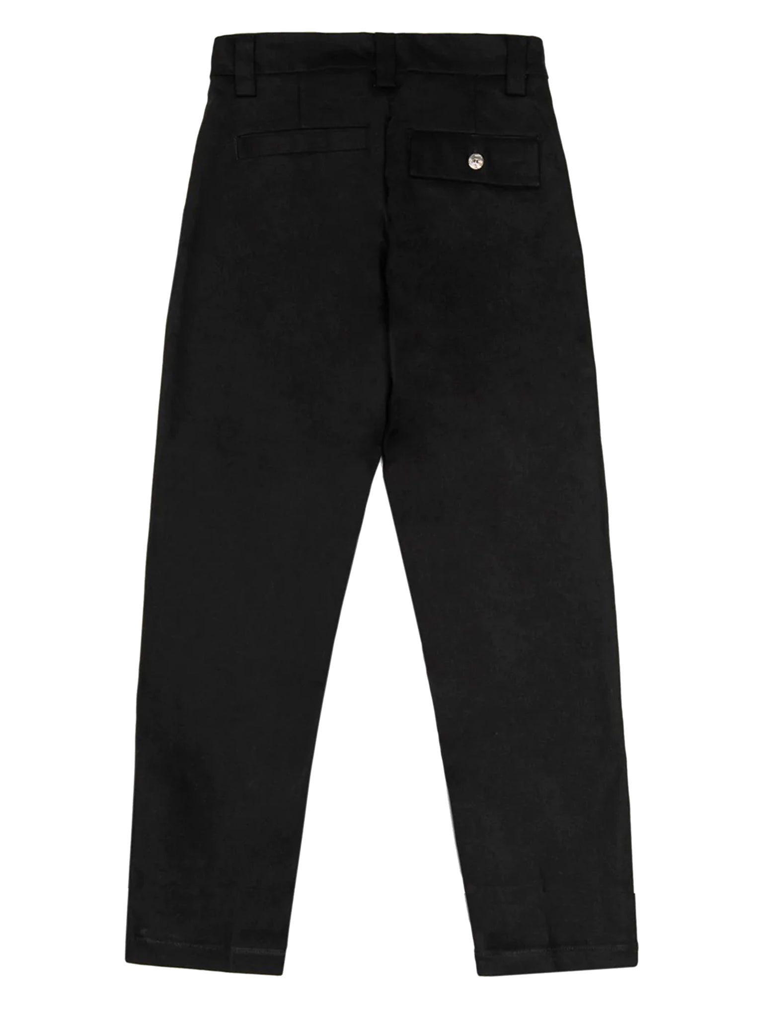 FLAT FRONT TWILL TROUSERS