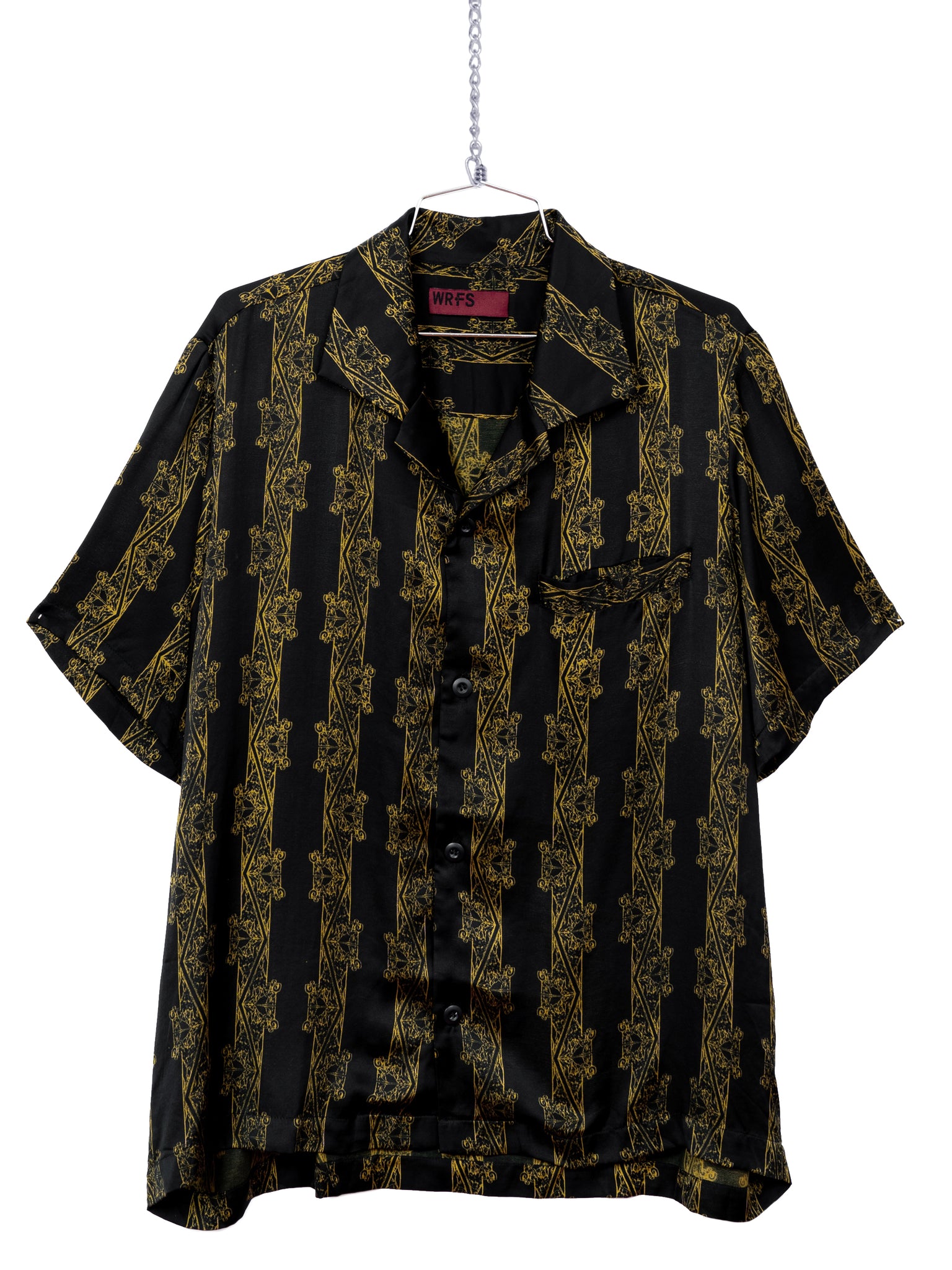 SLACK COLLAR SATIN SHIRT 'GODS'