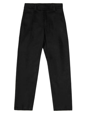 FLAT FRONT TWILL TROUSERS