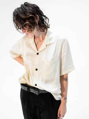 SLACK COLLAR SATIN SHIRT 'GODS'