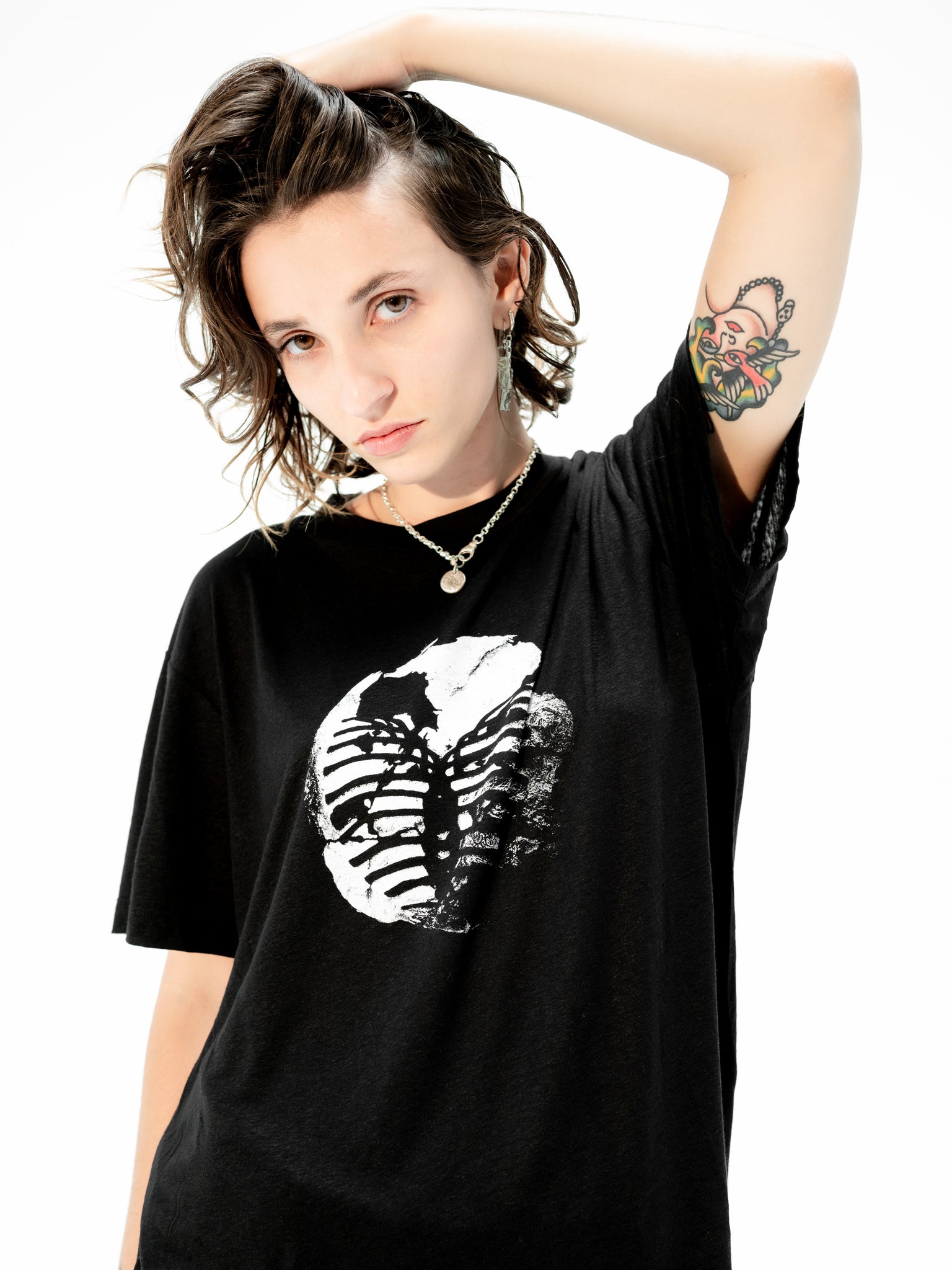 LINEN KNIT TEE 'PANGAEA'