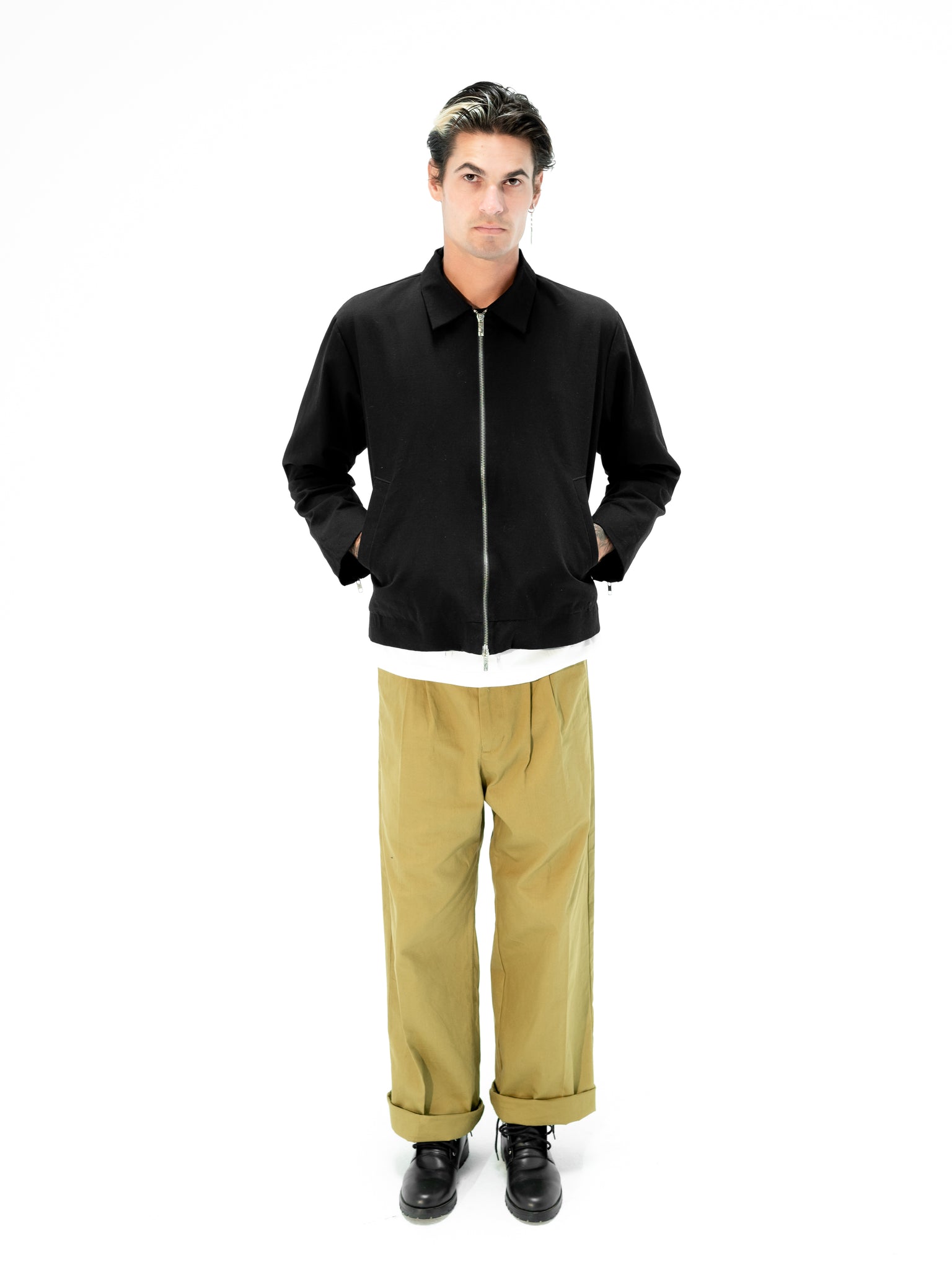 BAGGY TWILL TROUSERS